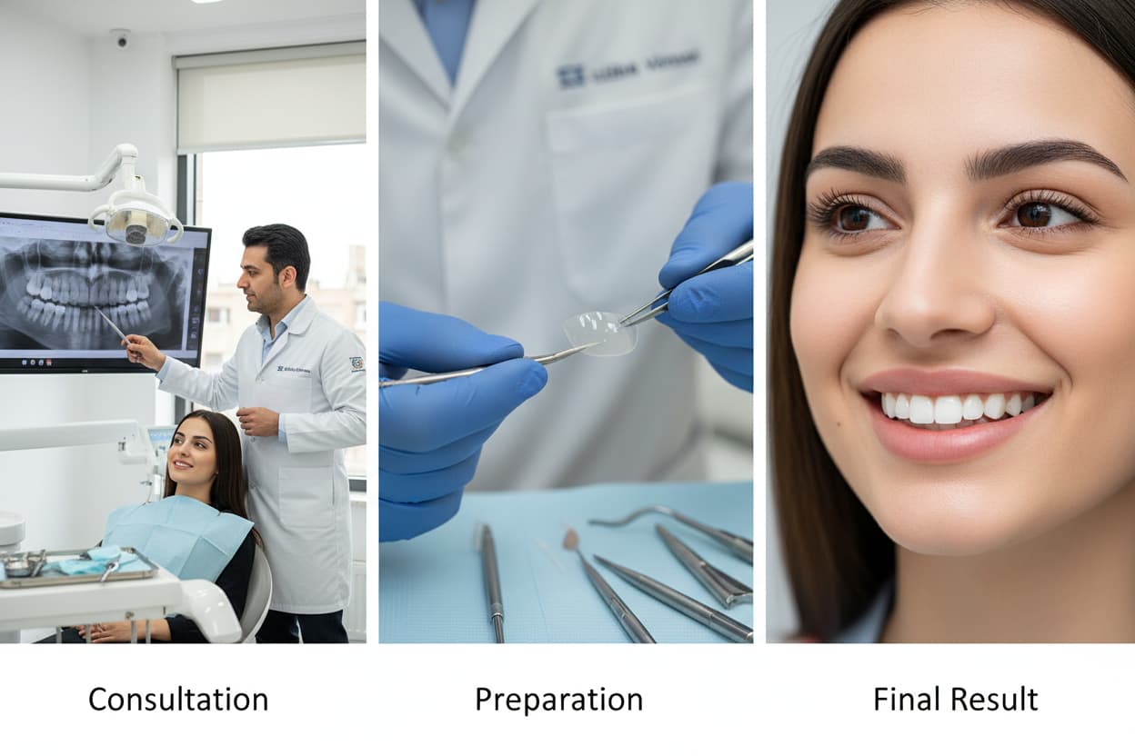مراحل انجام لمینت دندان در کلینیک‌های کاشان